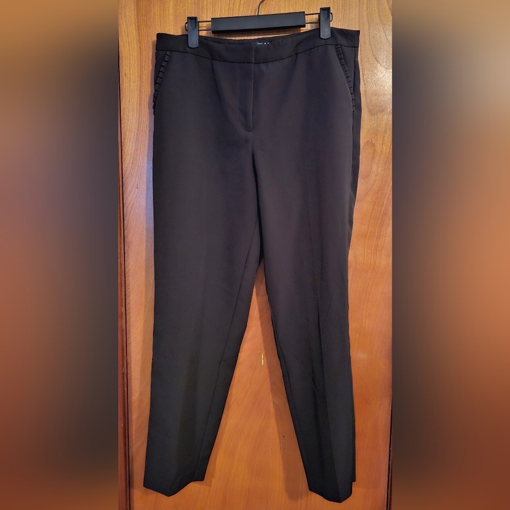 Zac & Rachel Pull-On Dress Pants Stretch Slim Straight Career Workwear